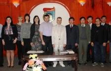 Đoàn các trường đại học Liên bang Nga tới thăm và làm việc tại Trường Đại học Khoa học Tự nhiên.